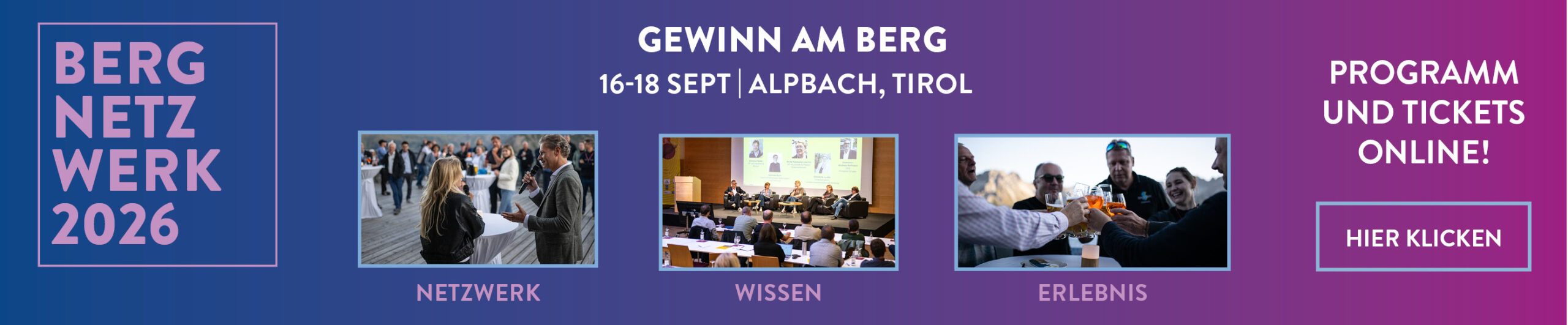 Bergnetzwerk 2026 - Gewinn am Berg